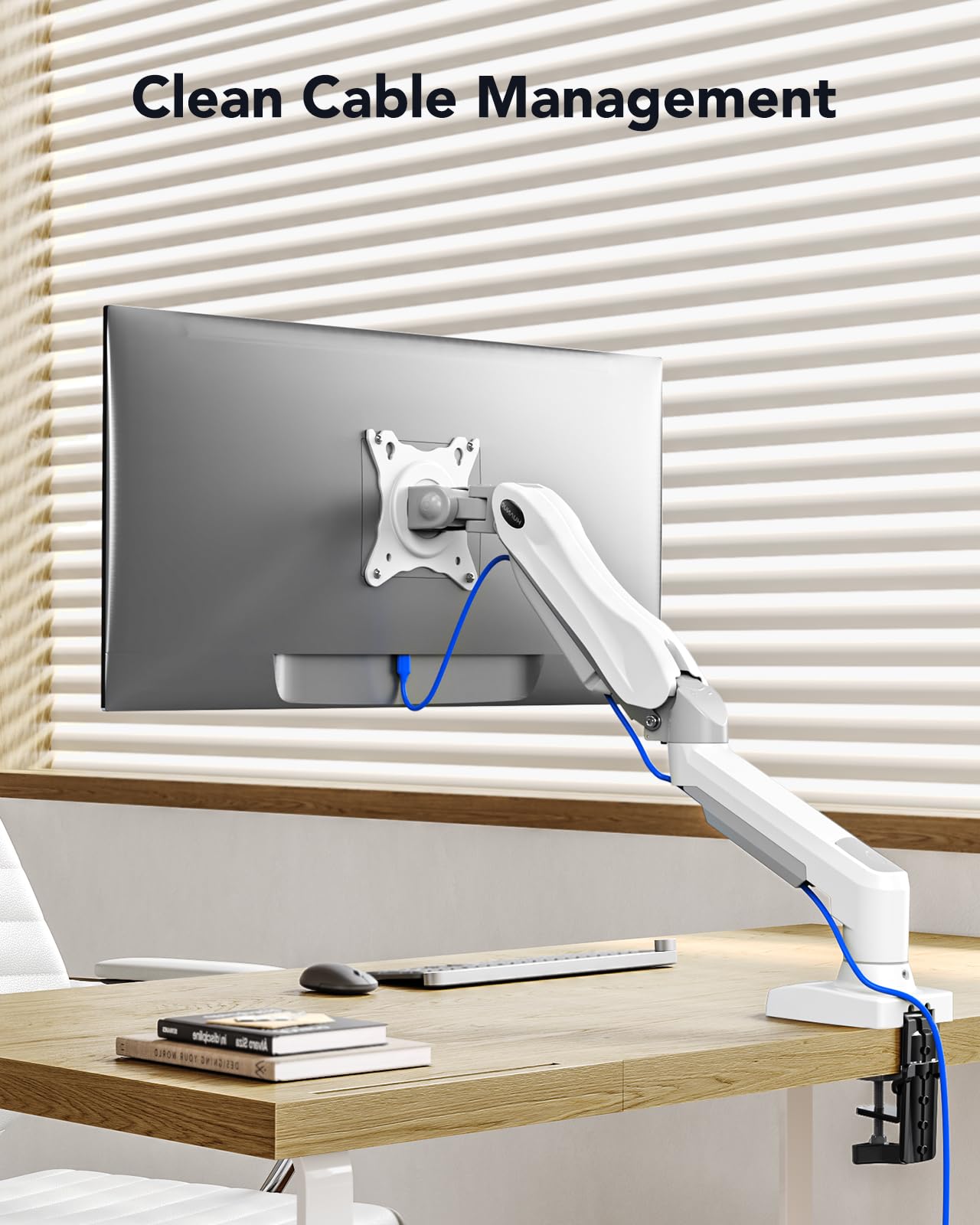 Bras pour moniteur de 13 à 32 pouces avec rotation complète à 360°
