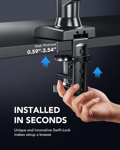 Bras pour moniteur de 13 à 32 pouces avec rotation complète à 360°