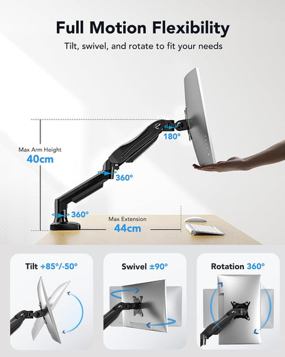 Bras pour moniteur de 13 à 32 pouces avec rotation complète à 360°