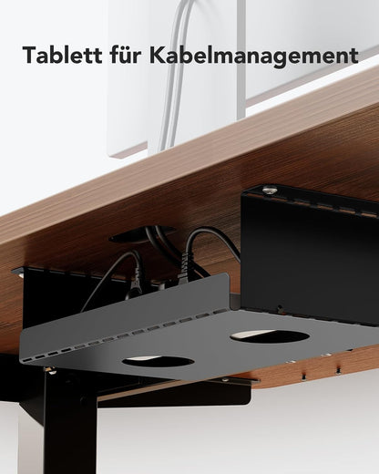 HUANUO Höhenverstellbarer Schreibtisch Gestell mit 2 starken Motoren, T-förmige Schreibtisch Gestell Höhenverstellbar aus Stahl in Automobilklasse,max. 228x80cm,Super Belastung 120KG