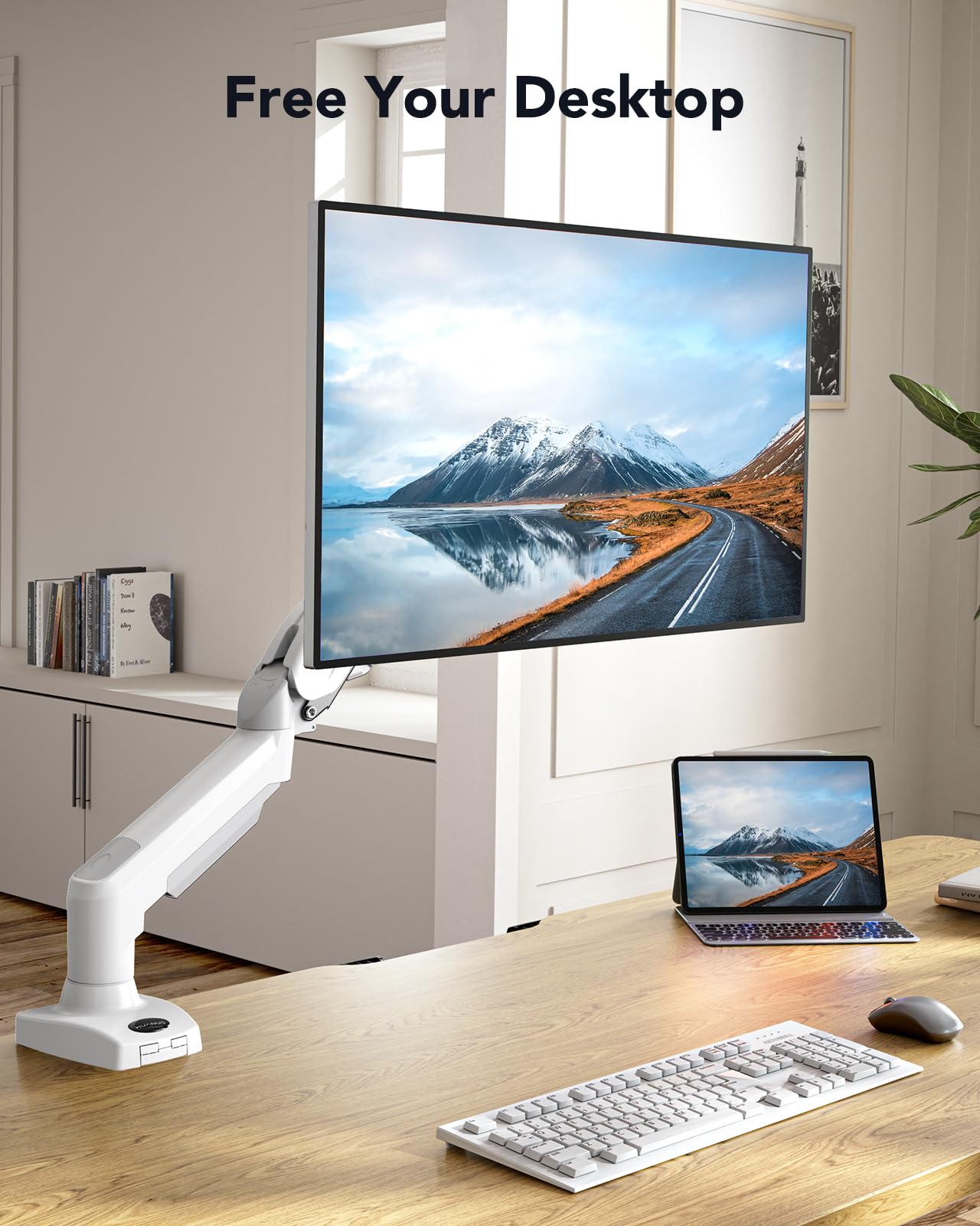 Bras pour moniteur de 13 à 32 pouces avec rotation complète à 360°