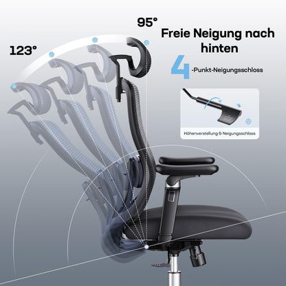 Sedia ergonomica regolabile 6D HUANUO