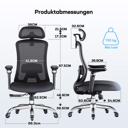 Sedia ergonomica regolabile 6D HUANUO