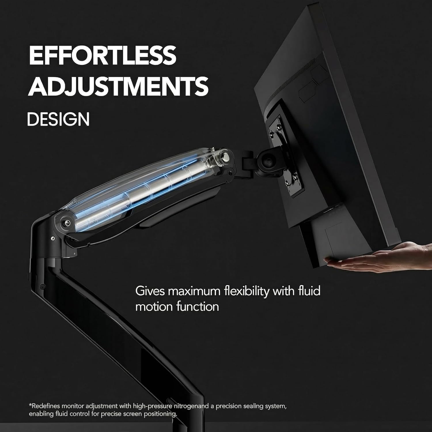 HUANUO Gaming Monitor Halterung 2 Monitore, Stabile Bildschirm Halterung für 13″–40″, Höhenverstellbar & Ergonomisch, mit USB, VESA & C-Klemme/Öse, bis 12 kg pro Arm
