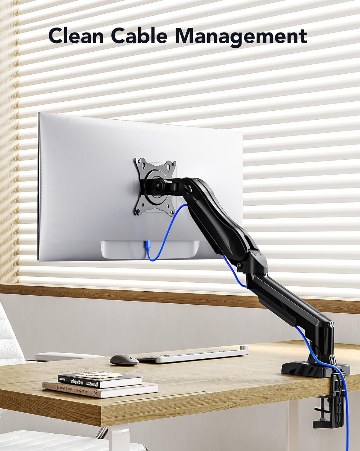 Bras pour moniteur de 13 à 32 pouces avec rotation complète à 360°