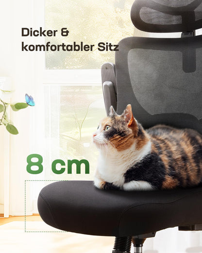 Sedia ergonomica con braccioli 3D HUANUO