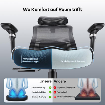 Sedia ergonomica regolabile 6D HUANUO