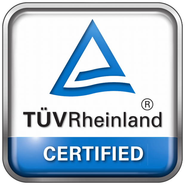 TÜV Rheinland zertifiziert