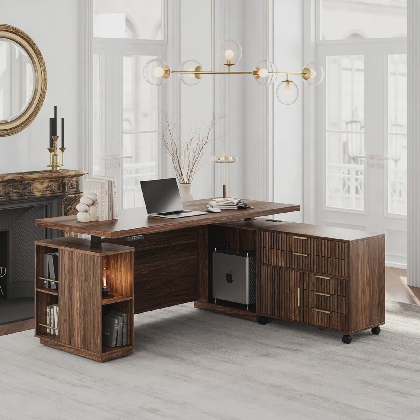 Carica il video: Scrivania alta Premium Arundel da 70"